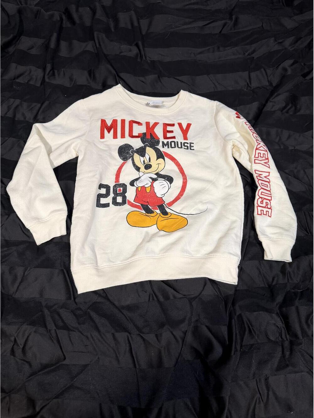 Disney Mickey Mouse Kids Sweatshirt Youth L 10/12‎ Pullover